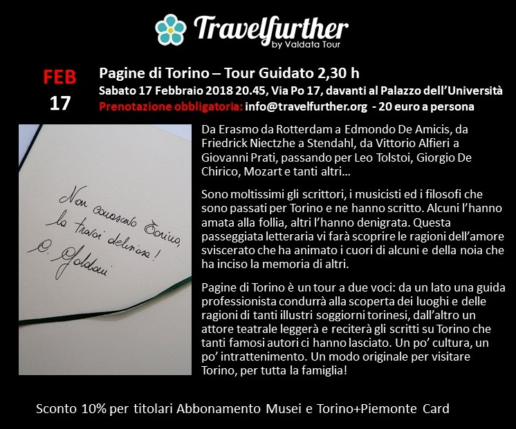 Pagine di Torino – Tour guidato 2,30 h Pagine di Torino - Tour guidato 2,30 h